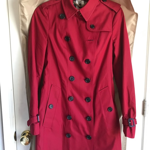 Burberry Trench Coat Red size 04 - Picture 7 of 10